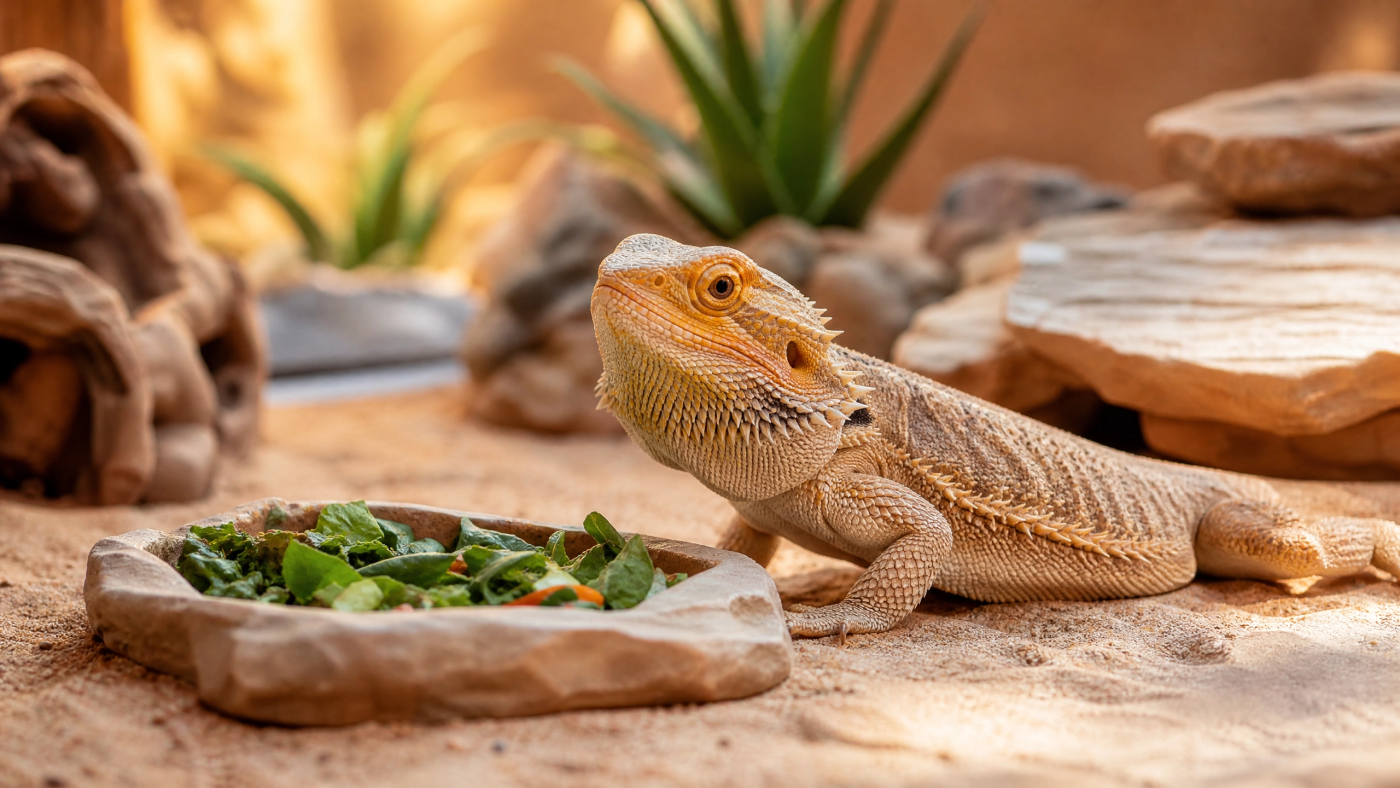 Fréquence repas Pogona