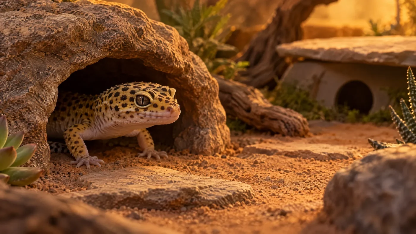 cachette gecko léopard